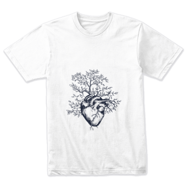 Heart Tree Art Design T-shirt