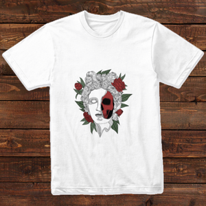 Face Flower Art Design T-shirt