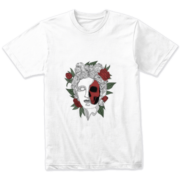 Face Flower Art Design T-shirt