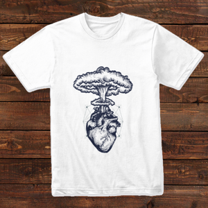 Heart Blow Up Design T-shirt