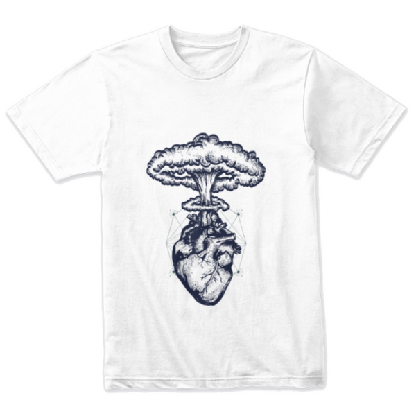 Heart Blow Up Design T-shirt