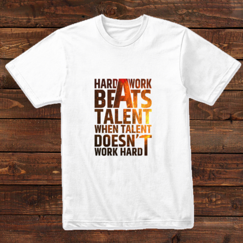 Hard Work Quote Design T-shirt